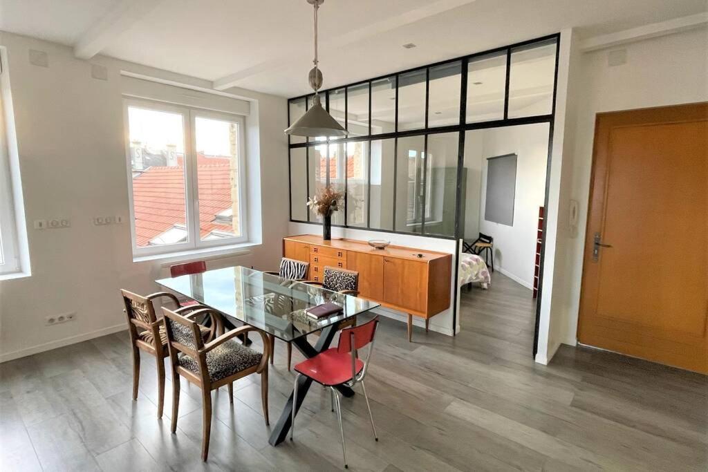 Apartamento Superbe Loft 100m2 Proche Cathédrale avec Parking Reims Exterior foto