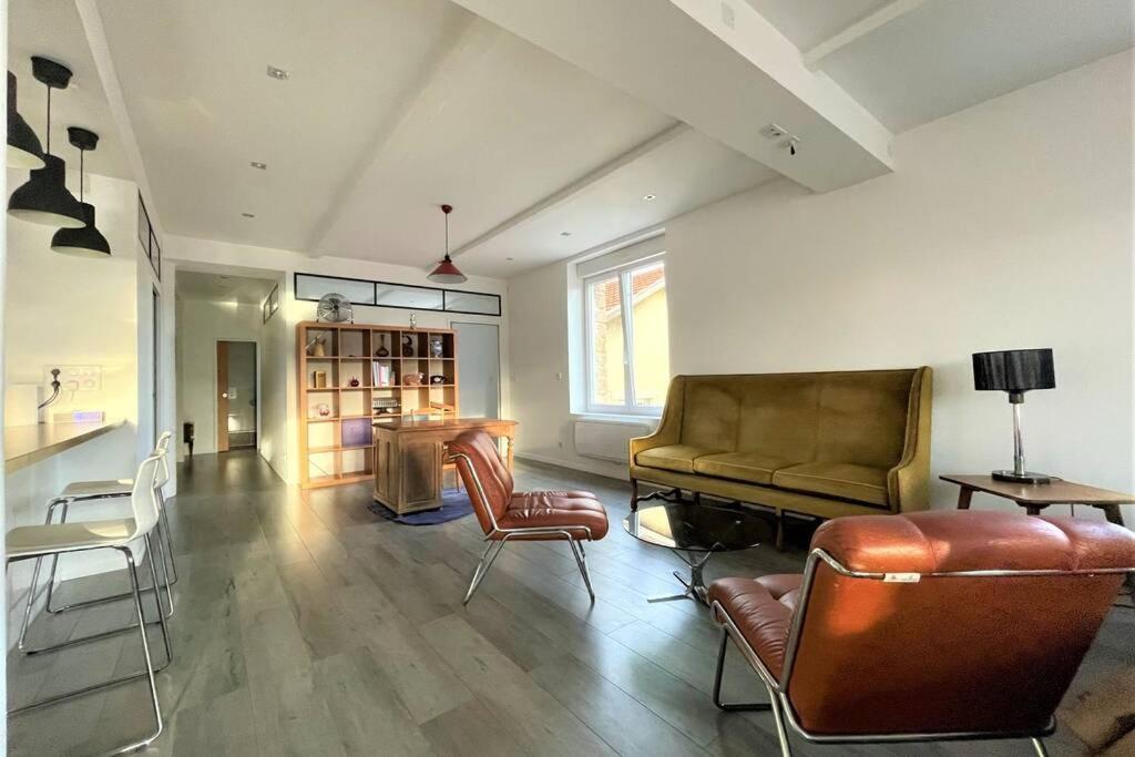 Apartamento Superbe Loft 100m2 Proche Cathédrale avec Parking Reims Exterior foto